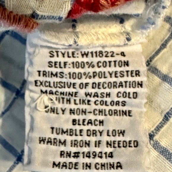 JOHNNY WAS Embroidered Blouse PRICE REDUCED - Picture 10 of 13